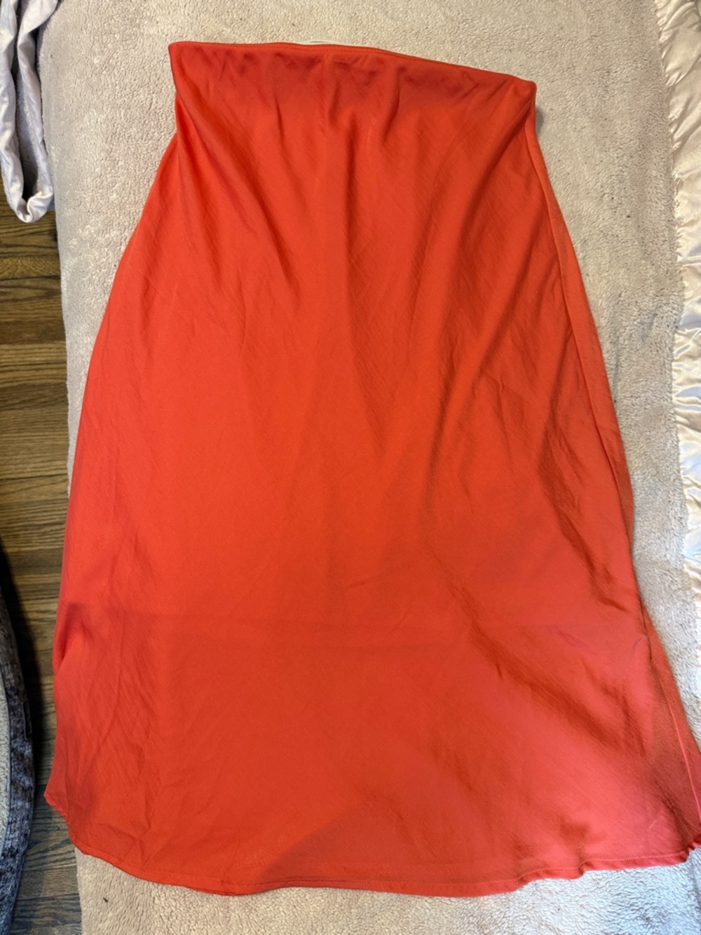 a new day Coral Red Maxi Slip Skirt